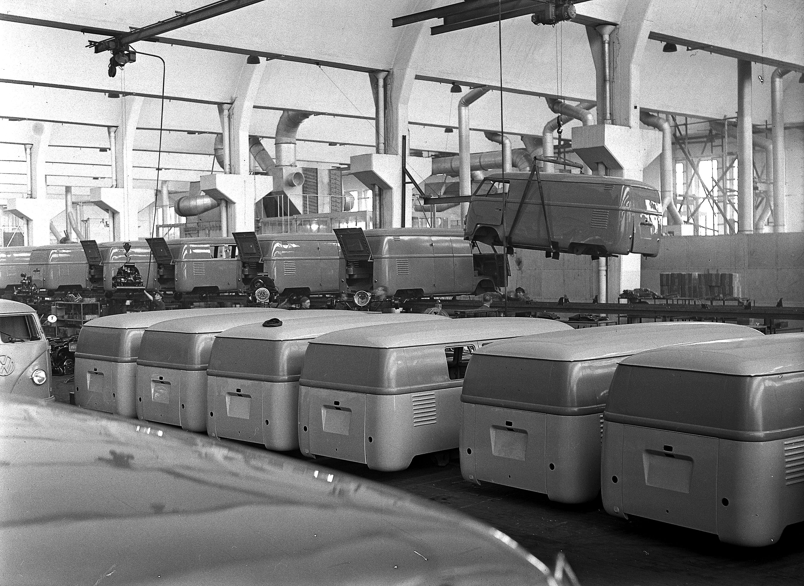 Transporter Production At Wolfsburg 1950's